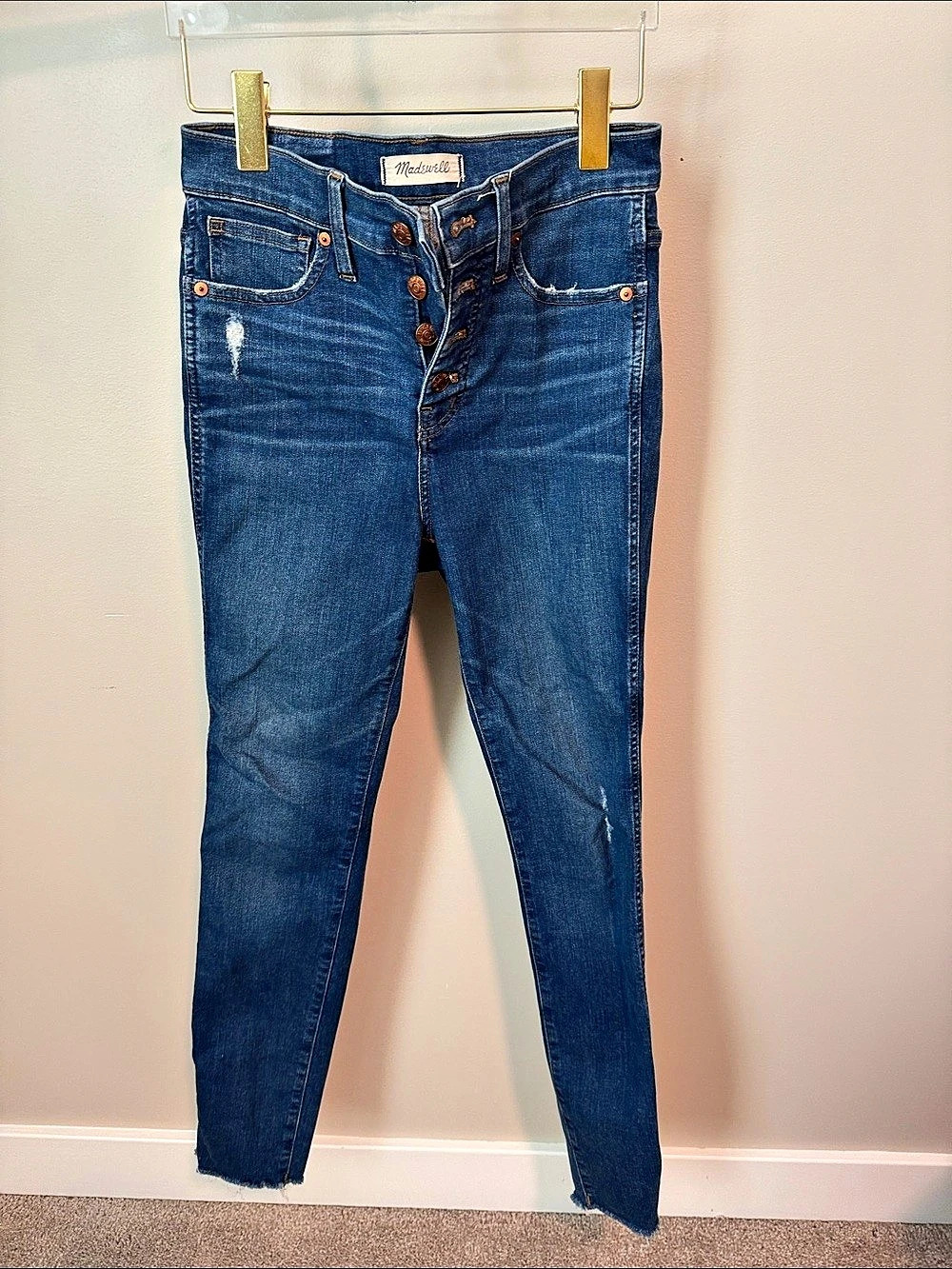 Madewell 10" High-Rise Skinny Jeans Blue Waist 26